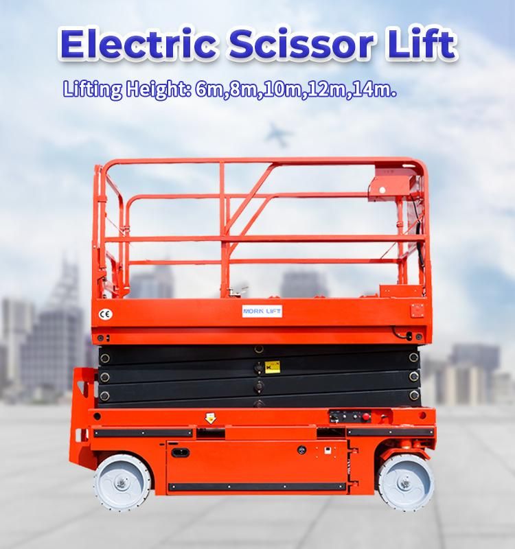 Good Price China 16m Morn CE Warehouse Man Scissor Lifter Mobile Hydraulic Lift