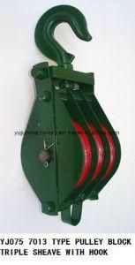 3213 Closed Type Triple Sheave Pulley Block for Lifting