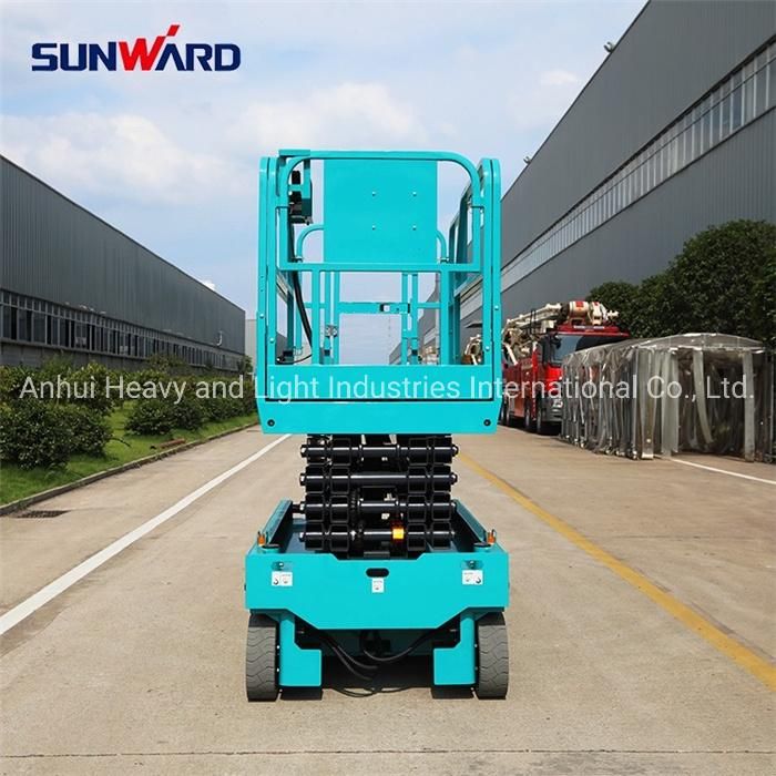 Sunward Single Mast Portable Aerial Lift Table Aluminium Work Platform Swsl1212HD