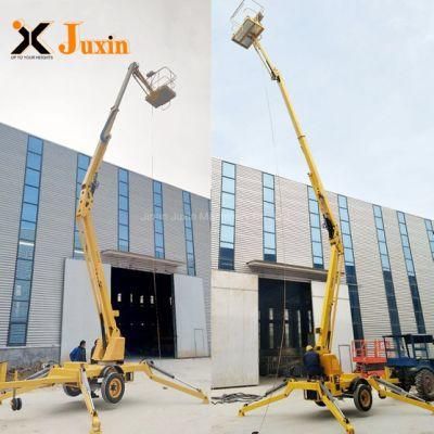 Hydraulic Towable Boom Lift Telescopic Cherry Picker