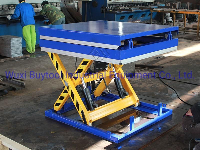 1000kg AC Powered Hydraulic Tilt Hydraulic Scissor Lift Table Lift Tables