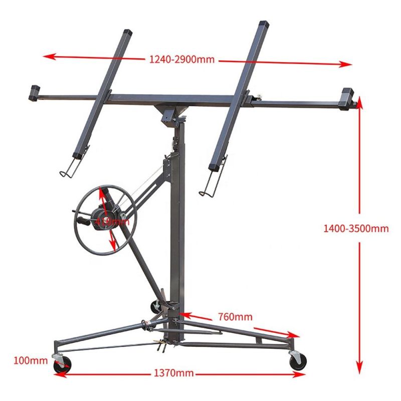 Drywall Hoist Plaster Board Panel Sheet Heavy Duty Drywall Lift