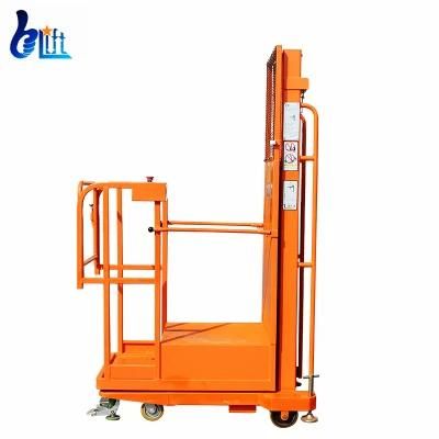 Electric Manually Movable Low Level Central Order Picker with 4.7-6.5m Working Height