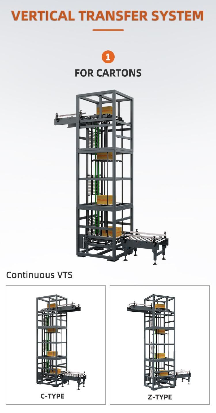 Vertical Conveyor, Vertical Lift, Vertical Pallet Lift, Vertical Transfer System for Pallet, Vertical Conveyor for Pallet, Pallet Elevator