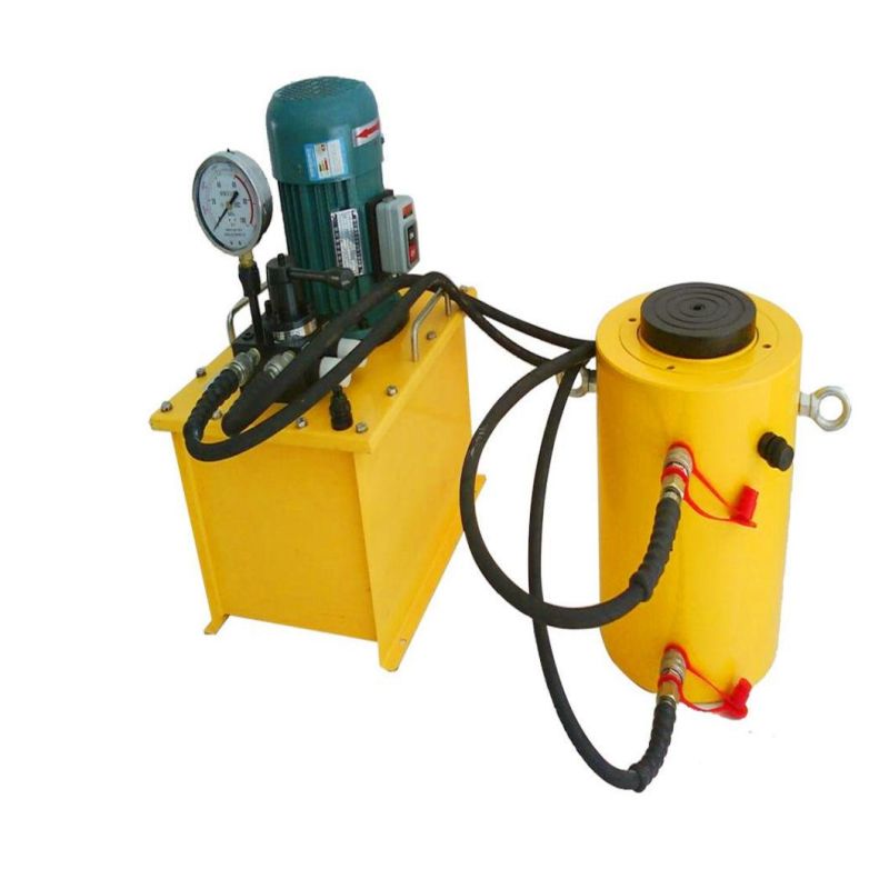 200ton 500ton Flange Electric Hydraulic Jack with Oil Pump 5.5kw Motor