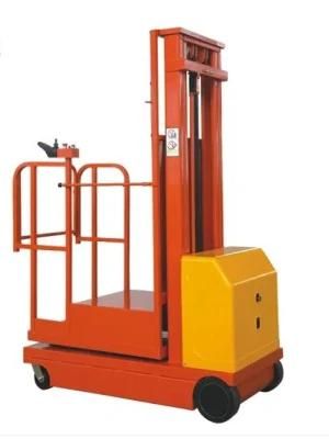3m to 4.5m Warehouse Mobile Semi Electric Hydraulic Order Picker for Sale