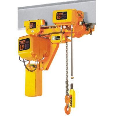 Low Clearance Headroom Electric Chain Hoist with Electric Trolley