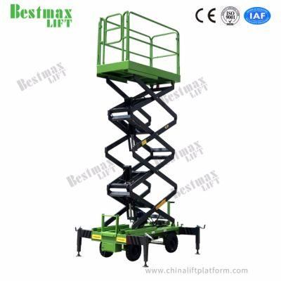 7.5m Platform Height 500kg Load Semi Electric Lift Table