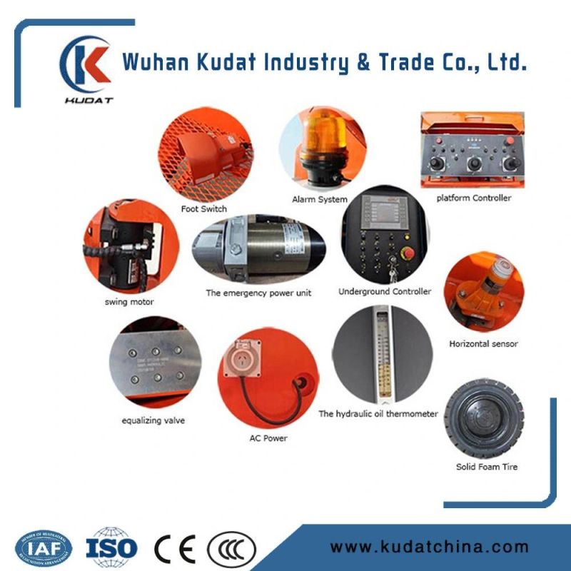 Kudat 40m Self Propellered Telescopic Boom Lift