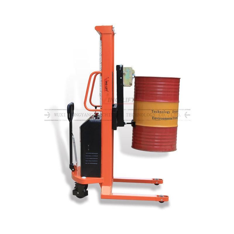 DC Powered Dt500 Capacity 500kg Semi-Electric Drum Stacker with Competitive Price