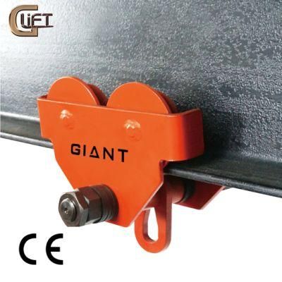 High Quality China Manufactory Supply Handling Chain Block Push Beam Plain Trolley (GCT)