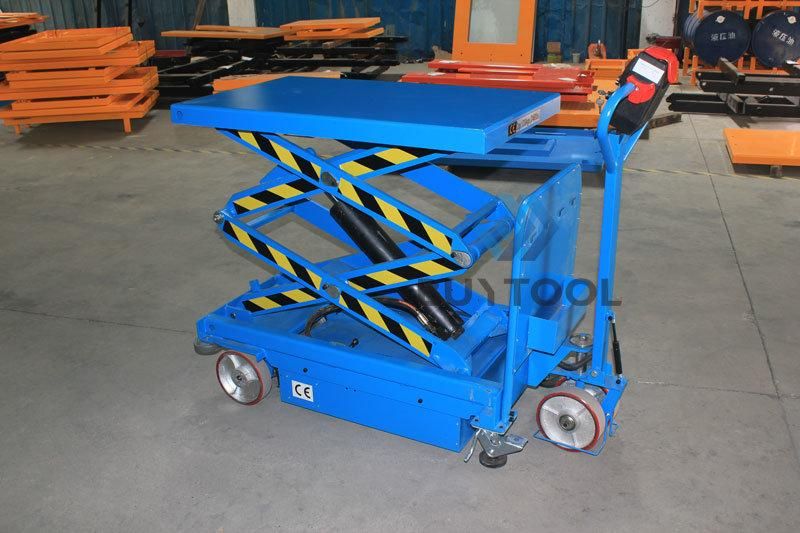 Capacity 800kg Strong Battery and Powerful Hydraulic Pump Electric Lifting Table