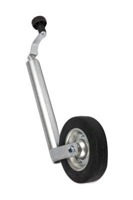 300lbs Galvanized 8&quot; Single Rubber Wheel Stands Steel Hand Crank Screw Jack, Trailer Jack, Top Wind Swing, Trailer Jack with Jockey, Lift Jack.