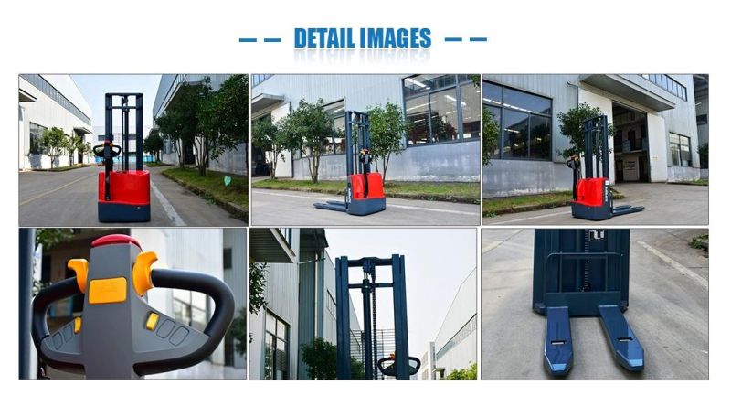 1200kg-1500kg Small Walkie Electric Pallet Stacker with Lift Height 3000mm