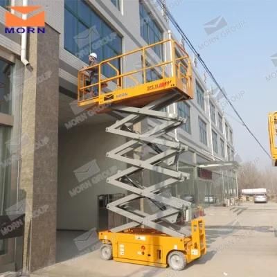 8m 16m Morn Personal Lifts Self Propelled Electric Scissor Lift