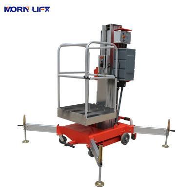 6-10m Hydraulic Lift Table Aluminum Aerial Work Platform Single Mast Lift