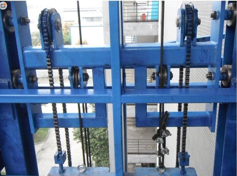 Lead Rail Hydralic Warehouse Cargo Lift