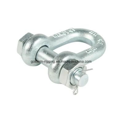 Drop Fored Safety Bow Shackle Using on Marine Hardware Rigging