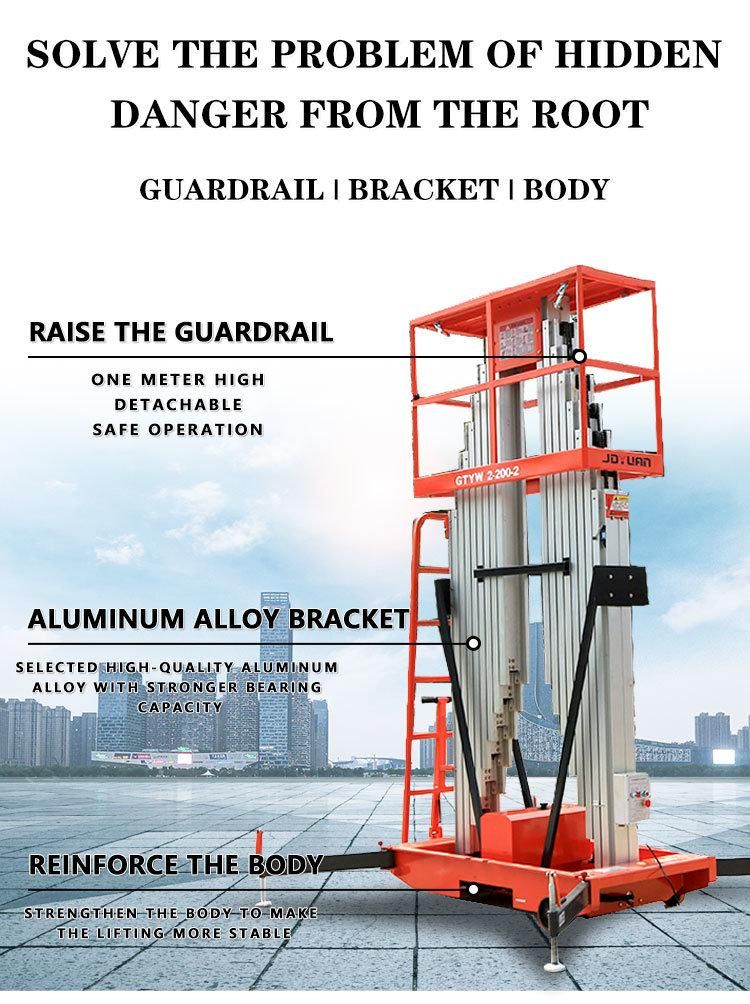 CE ISO Factory Price Electric Battery Power Self-Propelled Scissor Lift One Man Aerial Working Lift Platform