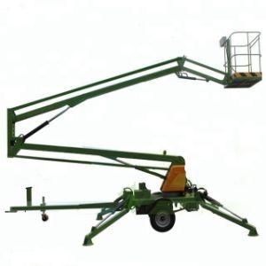 12m 14m 200kg Hydraulic Towable Articulated Truck Mounted Electric Boom Lift 10m Trailer Hydraulic Manlift Hire