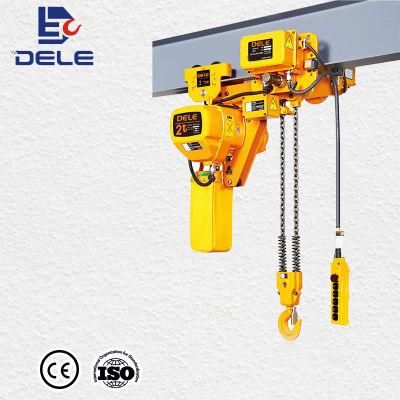 Construction Equipments Electric Chain Hoist Lift with Trolley