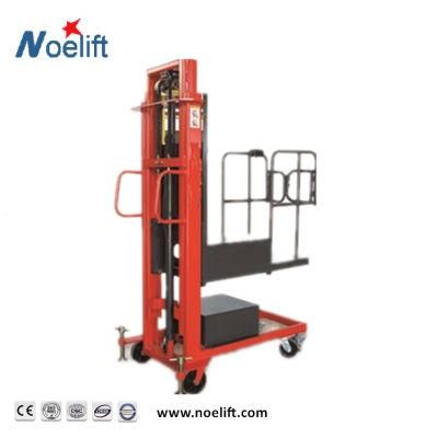 Hand Forklift Munual Driving Battery Lift Stacker 300kg 1.6-3.5m