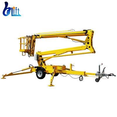 20m Man Lift 10m 12m 16m Articulated Boom Lift Towable Cherry Picker