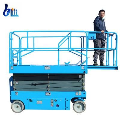 6m 12m Electirc Aerial Construction Scissor Man Lift Platform