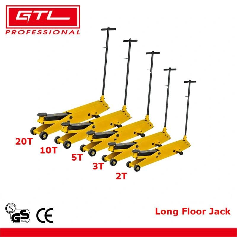3ton Trolley Lifting Auto Tools Heavy Duty Long Floor Jack in Yellow with Wheels (38401302)
