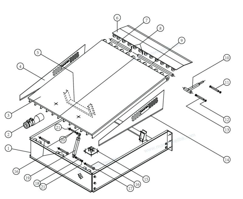 Hydraulic Dock Leveller with 1000mm Telescopic Lip