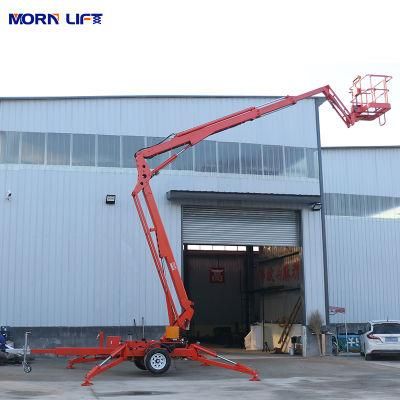 by Car or Truck Tow Trailed Articulated Boom Lift Trailer Cherry Picker