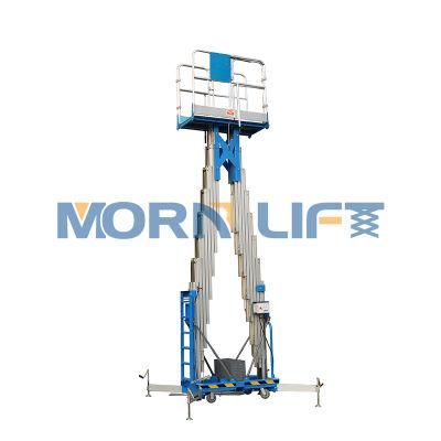 Ce Approved 10m Aerial Work Platform Mobile Double Mast Lift
