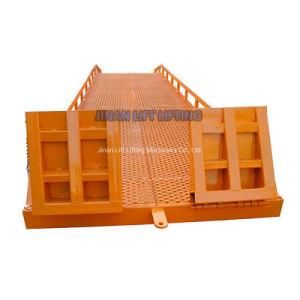 Hydraulic Container Ramp for Forklift Mobile Loading Ramp Yard Ramp
