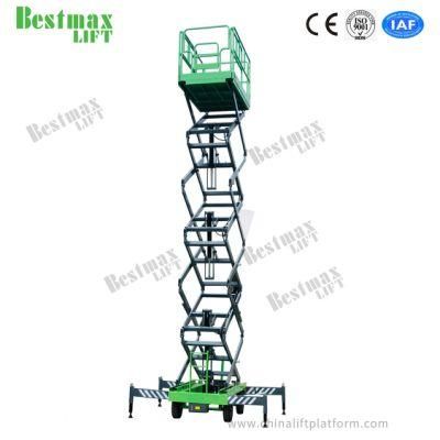 Sjy0.5-16 Manual Pushing Semi Electric Scissor Lift