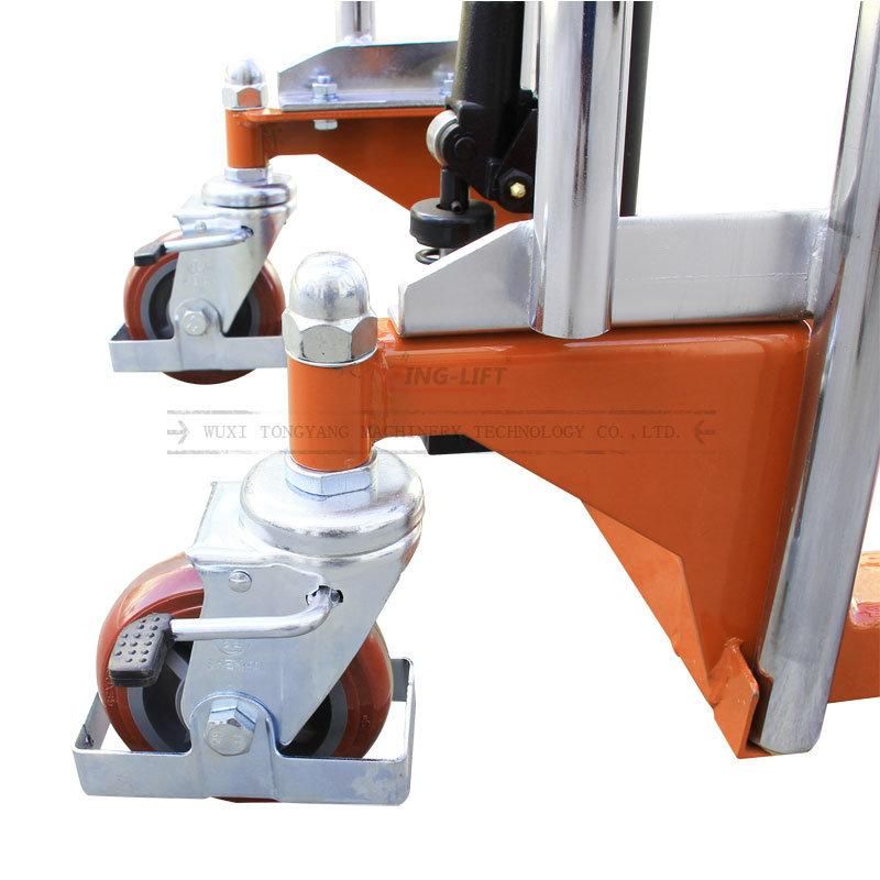 400kg Fixed Fork Type Light Duty Hand Stacker with 1200mm Lifting Height PF4120A