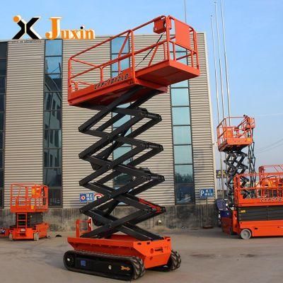 Electric Lifting Platform 4.5-10m 200kg 400kg Cheap Price Hydraulic Battery Power Crawler Small Electric Scissor Lift with Ce ISO Certification