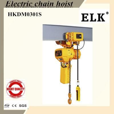 3000kg Electric Hoists with 2falls Chain Lifting Cargo