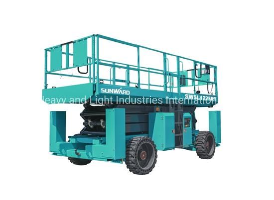 Sunward Cross Country Scissor Type Aerial Working Platform Swsl1223rt