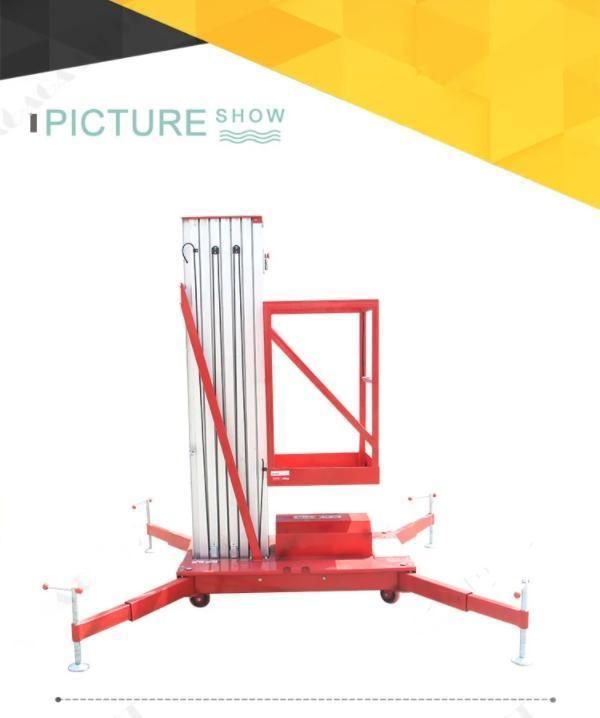 Electric Hydraulic Aluminum Ladder Mobile Lift Platform with CE