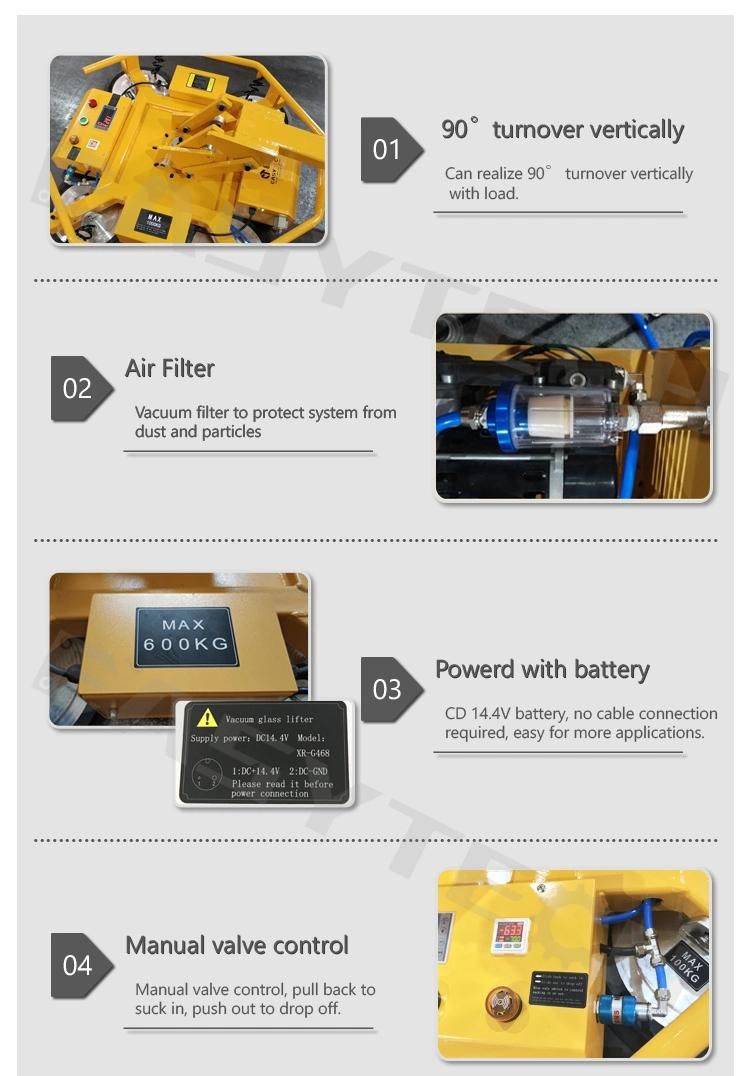 Pneumatic Plug in Powered Glass Lift Equipment Weight Lifting Equipment