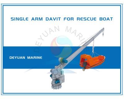 Single Arm Type Davit for Solas Fast Rescue Boat