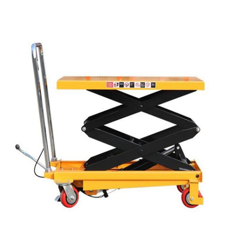 Manual Lift Table Trolley Machine Hydraulic Lift Top Table