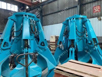 Customized Measurement Hydranlic 4rope Organge Peel Grab Bucket