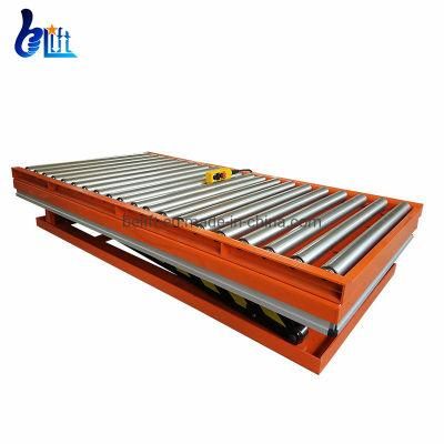 1ton Small Workshop Hydraulic Electric Roller Scissor Lift Table