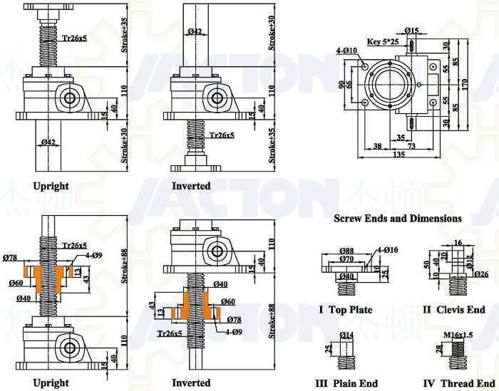 2 Ton Acme Screw Jack