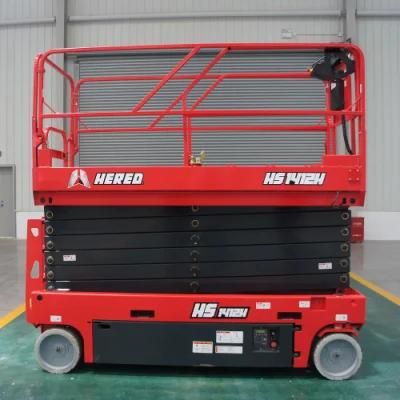 Hered 8m 10m 12m 14m 16m Brand New Heavy Duty Self Propelled Hydraulic Aerial Work Scissor Table Lift Platform Price