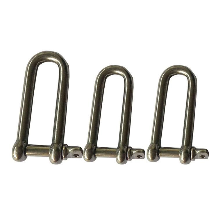 304 Stainless Steel D-Type Safety Shackle U-Type Safe and Reliable Lifting Clip Shackle Tool