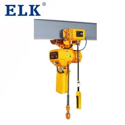 1ton Electric Chain Hoist with Hook Suspension