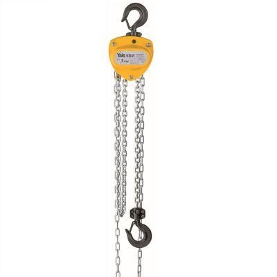 Yale Vsiii Series Manual Operated Chain Hoist 250kg to 20tons Chain Blocks with Overload Clutch for Mine