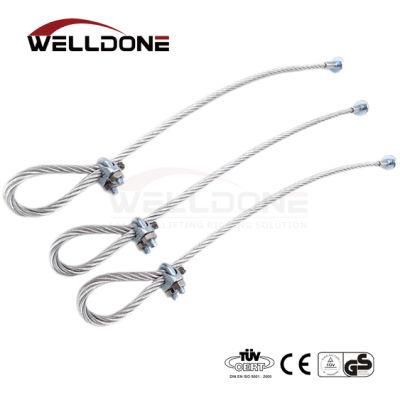 Direct Selling Lifting Safety Cable Car Tow Steel Wire Rope Sling for High Tensile Crane